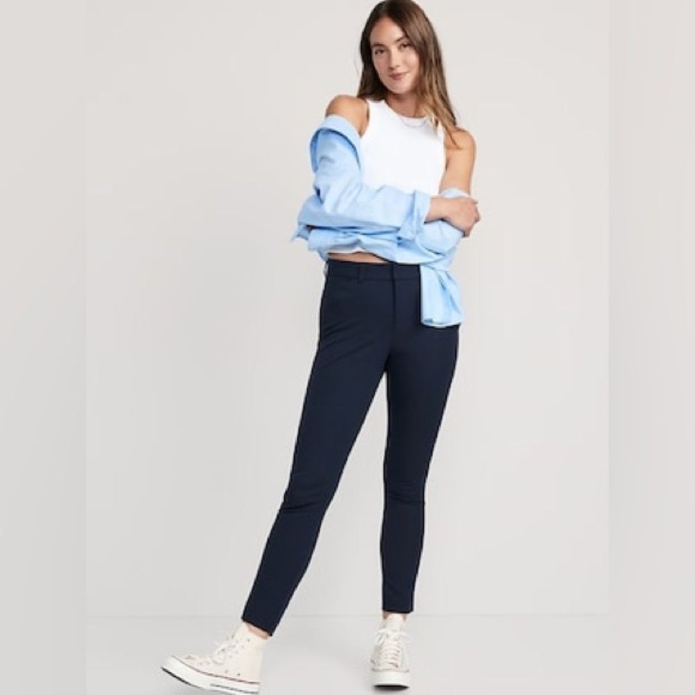 High-Waisted Pixie Skinny Ankle Pants - Picture 3 of 5
